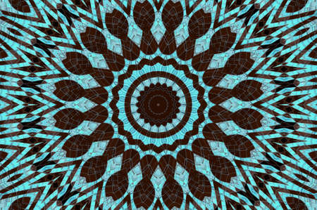 Abstract Colorful Painted Kaleidoscopic Graphic Background. Futuristic Psychedelic Hypnotic Backdrop...