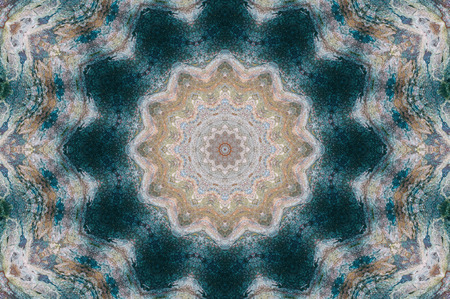 Abstract Colorful Painted Kaleidoscopic Graphic Background. Futuristic Psychedelic Hypnotic Backdrop...