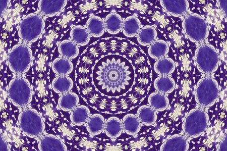 Abstract Colorful Painted Kaleidoscopic Graphic Background. Futuristic Psychedelic Hypnotic Backdrop Pattern With Texture. Folk Ethnic Floral Ornamental Mandala. Vintage Decorative Geometric Mosaicの写真素材