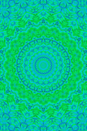 Abstract Colorful Painted Kaleidoscopic Graphic Background. Futuristic Psychedelic Hypnotic Backdrop...