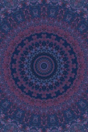 Abstract Colorful Painted Kaleidoscopic Graphic Background. Futuristic Psychedelic Hypnotic Backdrop Pattern With Texture. Folk Ethnic Floral Ornamental Mandala. Vintage Decorative Geometric Mosaicの写真素材