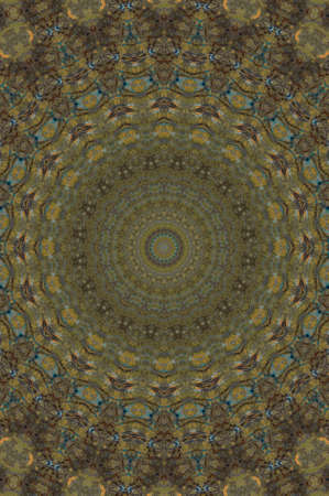 Abstract Colorful Painted Kaleidoscopic Graphic Background. Futuristic Psychedelic Hypnotic Backdrop...