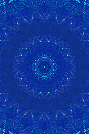 Abstract Colorful Painted Kaleidoscopic Graphic Background. Futuristic Psychedelic Hypnotic Backdrop Pattern With Texture. Folk Ethnic Floral Ornamental Mandala. Vintage Decorative Geometric Mosaicの写真素材