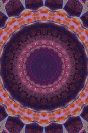 Abstract Colorful Painted Kaleidoscopic Graphic Background. Futuristic Psychedelic Hypnotic Backdrop...