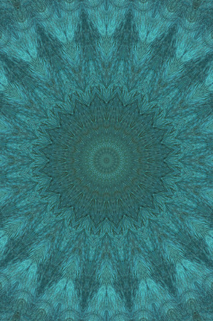 Abstract Colorful Painted Kaleidoscopic Graphic Background. Futuristic Psychedelic Hypnotic Backdrop Pattern With Texture. Folk Ethnic Floral Ornamental Mandala. Vintage Decorative Geometric Mosaicの写真素材