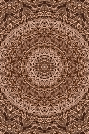 Abstract Colorful Painted Kaleidoscopic Graphic Background. Futuristic Psychedelic Hypnotic Backdrop Pattern With Texture. Folk Ethnic Floral Ornamental Mandala. Vintage Decorative Geometric Mosaicの写真素材