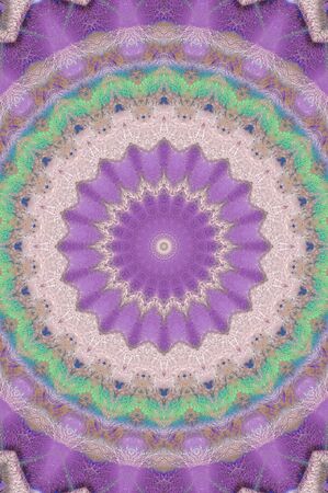 Abstract Colorful Painted Kaleidoscopic Graphic Background. Futuristic Psychedelic Hypnotic Backdrop...