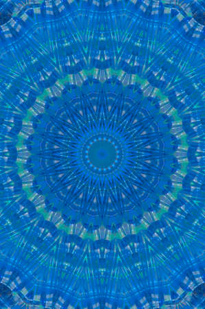 Abstract Colorful Painted Kaleidoscopic Graphic Background. Futuristic Psychedelic Hypnotic Backdrop...