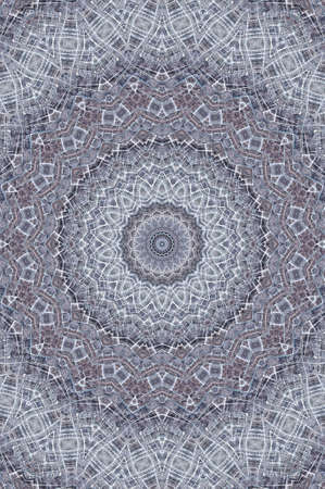 Abstract Colorful Painted Kaleidoscopic Graphic Background. Futuristic Psychedelic Hypnotic Backdrop Pattern With Texture. Folk Ethnic Floral Ornamental Mandala. Vintage Decorative Geometric Mosaicの写真素材