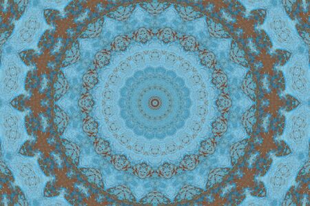 Abstract Colorful Painted Kaleidoscopic Graphic Background. Futuristic Psychedelic Hypnotic Backdrop...