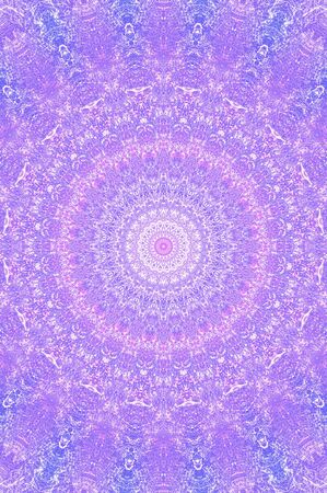 Abstract Colorful Painted Kaleidoscopic Graphic Background. Futuristic Psychedelic Hypnotic Backdrop Pattern With Texture. Folk Ethnic Floral Ornamental Mandala. Vintage Decorative Geometric Mosaicの写真素材