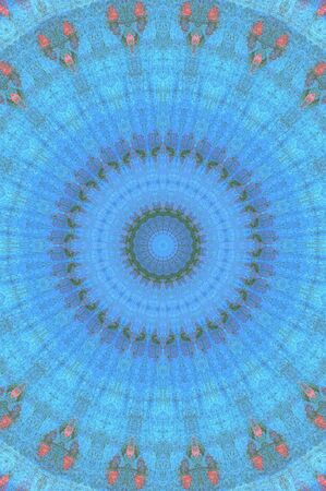 Abstract Colorful Painted Kaleidoscopic Graphic Background. Futuristic Psychedelic Hypnotic Backdrop...