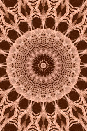 Abstract Colorful Painted Kaleidoscopic Graphic Background. Futuristic Psychedelic Hypnotic Backdrop Pattern With Texture. Folk Ethnic Floral Ornamental Mandala. Vintage Decorative Geometric Mosaicの写真素材