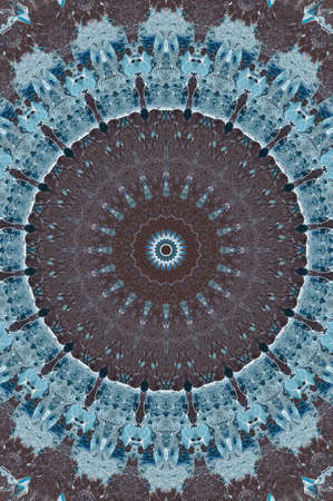 Abstract Colorful Painted Kaleidoscopic Graphic Background. Futuristic Psychedelic Hypnotic Backdrop...