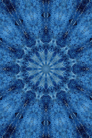 Abstract Colorful Painted Kaleidoscopic Graphic Background. Futuristic Psychedelic Hypnotic Backdrop Pattern With Texture. Folk Ethnic Floral Ornamental Mandala. Vintage Decorative Geometric Mosaicの写真素材