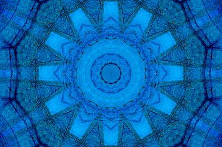 Abstract Colorful Painted Kaleidoscopic Graphic Background. Futuristic Psychedelic Hypnotic Backdrop Pattern With Texture. Folk Ethnic Floral Ornamental Mandala. Vintage Decorative Geometric Mosaicの写真素材