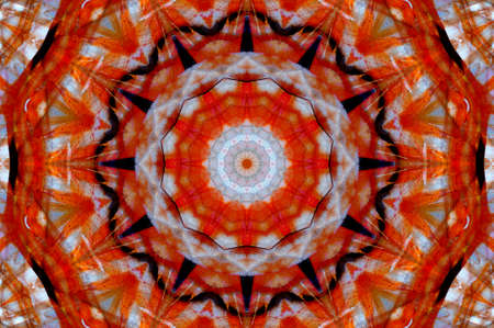 Abstract Colorful Painted Kaleidoscopic Graphic Background. Futuristic Psychedelic Hypnotic Backdrop...