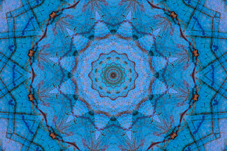 Abstract Colorful Painted Kaleidoscopic Graphic Background. Futuristic Psychedelic Hypnotic Backdrop...