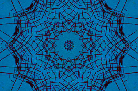 Abstract Colorful Painted Kaleidoscopic Graphic Background. Futuristic Psychedelic Hypnotic Backdrop...