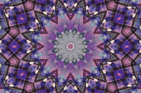 Abstract Colorful Painted Kaleidoscopic Graphic Background. Futuristic Psychedelic Hypnotic Backdrop...