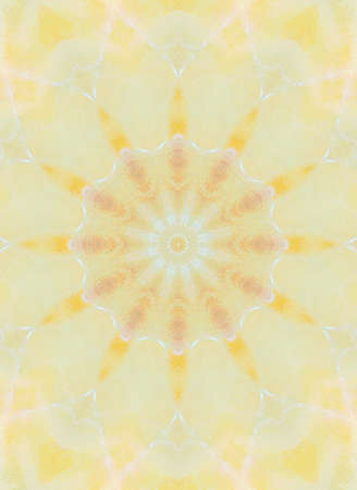 Abstract Colorful Painted Kaleidoscopic Graphic Background. Futuristic Psychedelic Hypnotic Backdrop Pattern With Texture. Folk Ethnic Floral Ornamental Mandala. Vintage Decorative Geometric Mosaicの写真素材