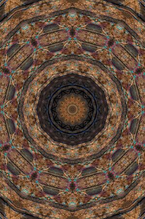 Abstract Colorful Painted Kaleidoscopic Graphic Background. Futuristic Psychedelic Hypnotic Backdrop...