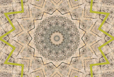 Abstract Colorful Painted Kaleidoscopic Graphic Background. Futuristic Psychedelic Hypnotic Backdrop...