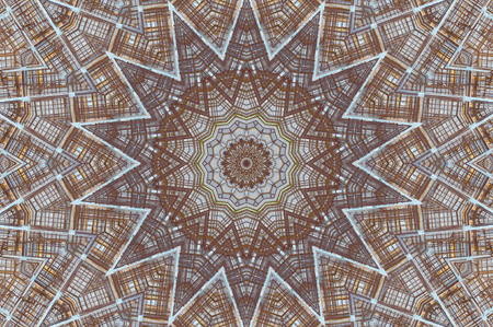 Abstract Colorful Painted Kaleidoscopic Graphic Background. Futuristic Psychedelic Hypnotic Backdrop...