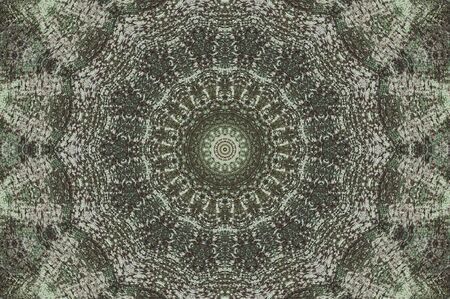 Abstract Colorful Painted Kaleidoscopic Graphic Background. Futuristic Psychedelic Hypnotic Backdrop Pattern With Texture. Folk Ethnic Floral Ornamental Mandala. Vintage Decorative Geometric Mosaicの写真素材