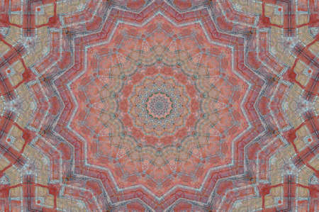 Abstract Colorful Painted Kaleidoscopic Graphic Background. Futuristic Psychedelic Hypnotic Backdrop...