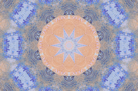 Abstract Colorful Painted Kaleidoscopic Graphic Background. Futuristic Psychedelic Hypnotic Backdrop...