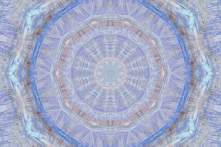 Abstract Colorful Painted Kaleidoscopic Graphic Background. Futuristic Psychedelic Hypnotic Backdrop Pattern With Texture. Folk Ethnic Floral Ornamental Mandala. Vintage Decorative Geometric Mosaicの写真素材