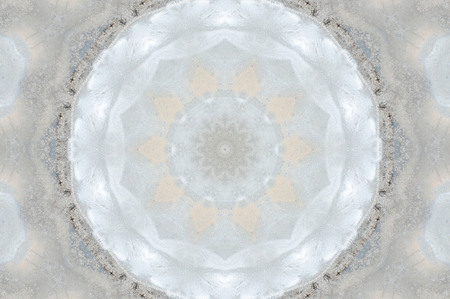 Abstract Colorful Painted Kaleidoscopic Graphic Background. Futuristic Psychedelic Hypnotic Backdrop Pattern With Texture. Folk Ethnic Floral Ornamental Mandala. Vintage Decorative Geometric Mosaicの写真素材