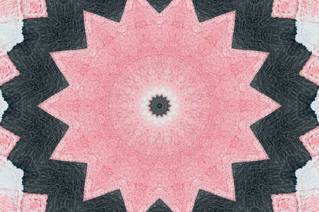 Abstract Colorful Painted Kaleidoscopic Graphic Background. Futuristic Psychedelic Hypnotic Backdrop...