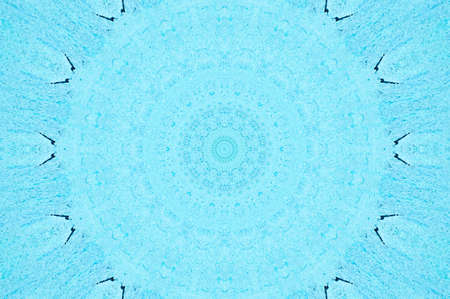 Abstract Colorful Painted Kaleidoscopic Graphic Background. Futuristic Psychedelic Hypnotic Backdrop Pattern With Texture. Folk Ethnic Floral Ornamental Mandala. Vintage Decorative Geometric Mosaicの写真素材