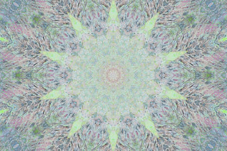 Abstract Colorful Painted Kaleidoscopic Graphic Background. Futuristic Psychedelic Hypnotic Backdrop...