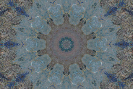 Abstract Colorful Painted Kaleidoscopic Graphic Background. Futuristic Psychedelic Hypnotic Backdrop...