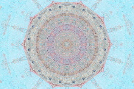 Abstract Colorful Painted Kaleidoscopic Graphic Background. Futuristic Psychedelic Hypnotic Backdrop...