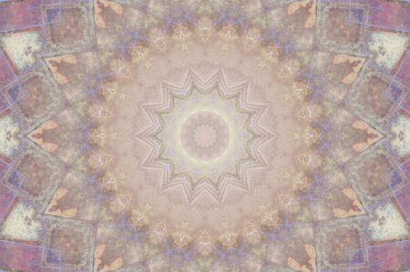 Abstract Colorful Painted Kaleidoscopic Graphic Background. Futuristic Psychedelic Hypnotic Backdrop...