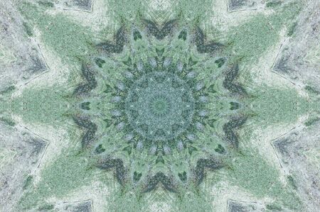 Abstract Colorful Painted Kaleidoscopic Graphic Background. Futuristic Psychedelic Hypnotic Backdrop Pattern With Texture. Folk Ethnic Floral Ornamental Mandala. Vintage Decorative Geometric Mosaicの写真素材