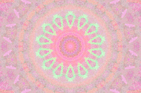 Abstract Colorful Painted Kaleidoscopic Graphic Background. Futuristic Psychedelic Hypnotic Backdrop...