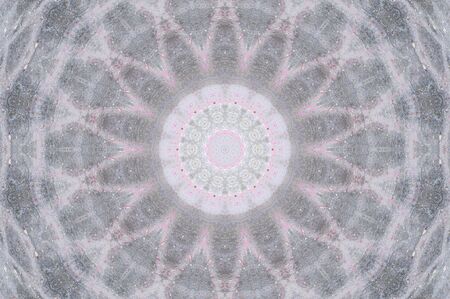 Abstract Colorful Painted Kaleidoscopic Graphic Background. Futuristic Psychedelic Hypnotic Backdrop Pattern With Texture. Folk Ethnic Floral Ornamental Mandala. Vintage Decorative Geometric Mosaicの写真素材