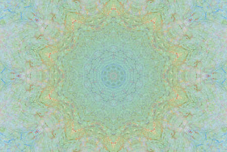 Abstract Colorful Painted Kaleidoscopic Graphic Background. Futuristic Psychedelic Hypnotic Backdrop...