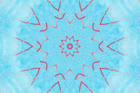 Abstract Colorful Painted Kaleidoscopic Graphic Background. Futuristic Psychedelic Hypnotic Backdrop...