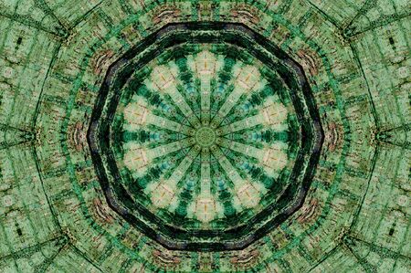 Abstract Colorful Painted Kaleidoscopic Graphic Background. Futuristic Psychedelic Hypnotic Backdrop...