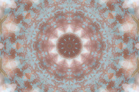 Abstract Colorful Painted Kaleidoscopic Graphic Background. Futuristic Psychedelic Hypnotic Backdrop...