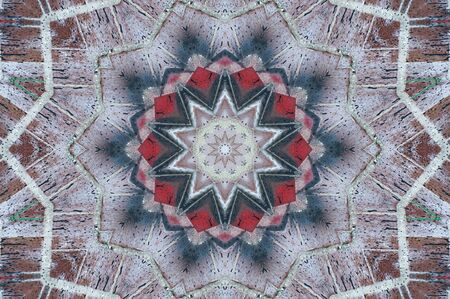 Abstract Colorful Painted Kaleidoscopic Graphic Background. Futuristic Psychedelic Hypnotic Backdrop...