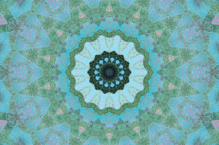 Abstract Colorful Painted Kaleidoscopic Graphic Background. Futuristic Psychedelic Hypnotic Backdrop...