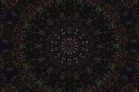 Abstract Colorful Painted Kaleidoscopic Graphic Background. Futuristic Psychedelic Hypnotic Backdrop...