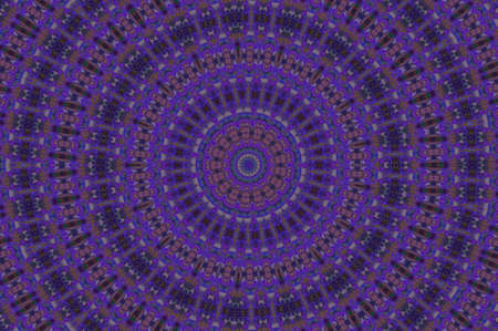 Abstract Colorful Painted Kaleidoscopic Graphic Background. Futuristic Psychedelic Hypnotic Backdrop Pattern With Texture. Folk Ethnic Floral Ornamental Mandala. Vintage Decorative Geometric Mosaicの写真素材